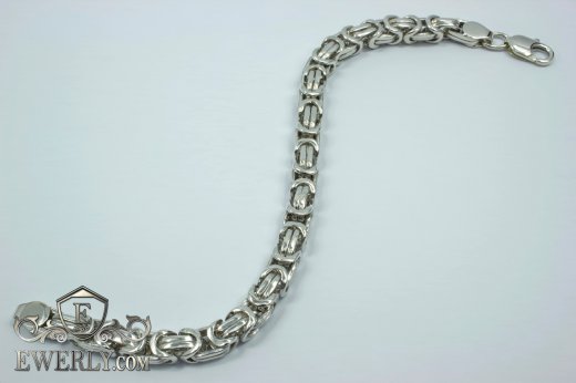 Big men's bracelet "David" of sterling silver, фото